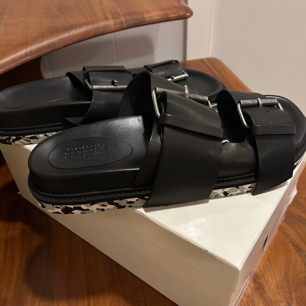 MARTIN MARGIELA CAMOUFLAGE SOLE MEN'S SLIDES